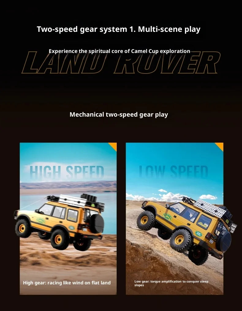 FMS 1/10 FCX10 Camel Cup 4WD RC Car Simulation Electric brushed Two speed Remote Control Climbing Off Road Vehicle Model Gift
