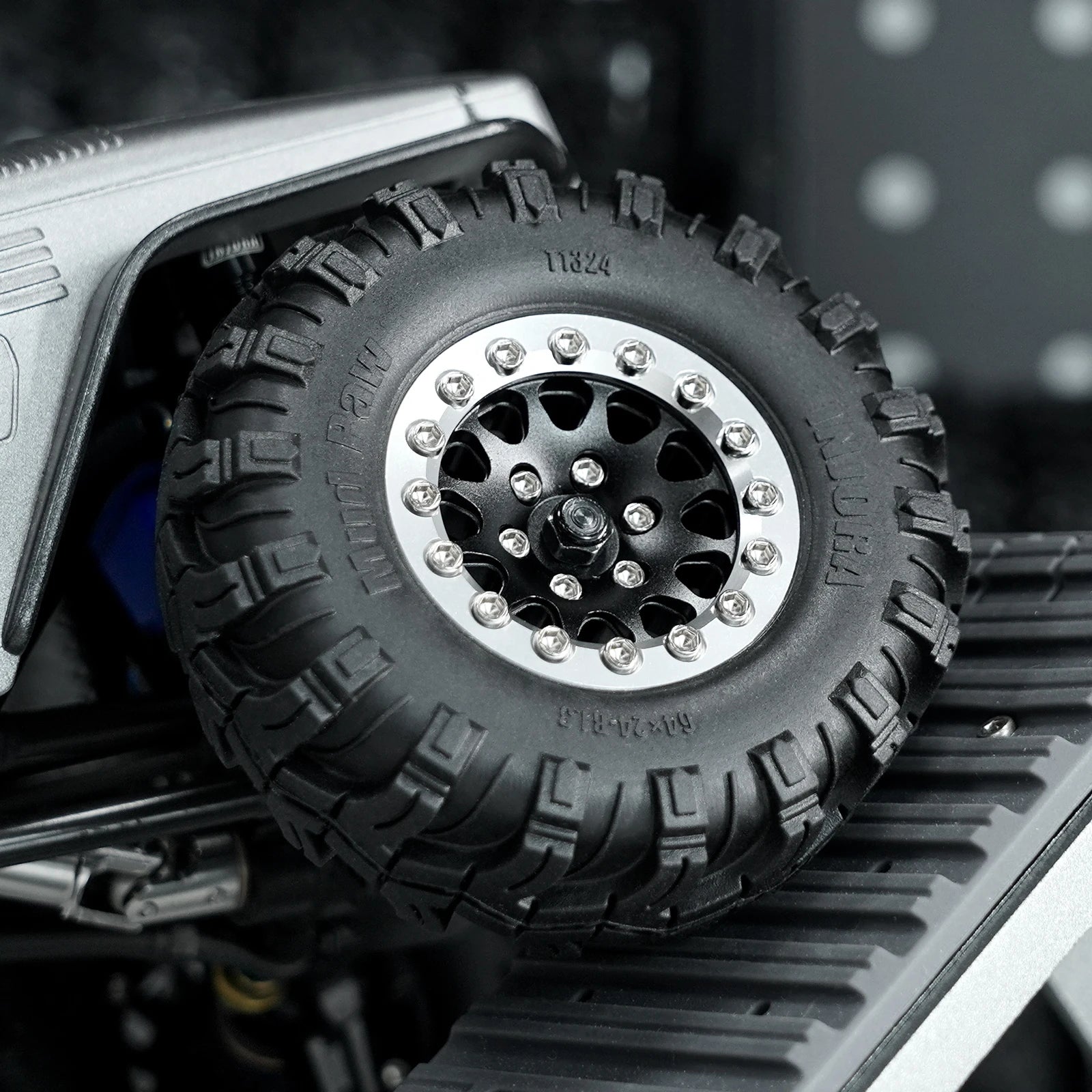 INJORA 1.3" Aluminium Beadlock Wheels for 1/24 1/18 RC Crawler (W1311)