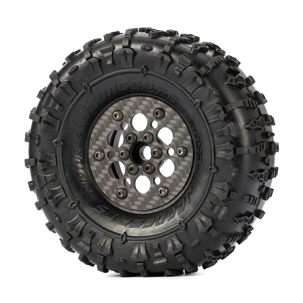 1.9 Inch Carbon Fiber Portal Beadlock Wheels Rims for 1/10 RC Crawler lightweight design GSPEED LCG Chassis Capra SCX10 Pro TRX4