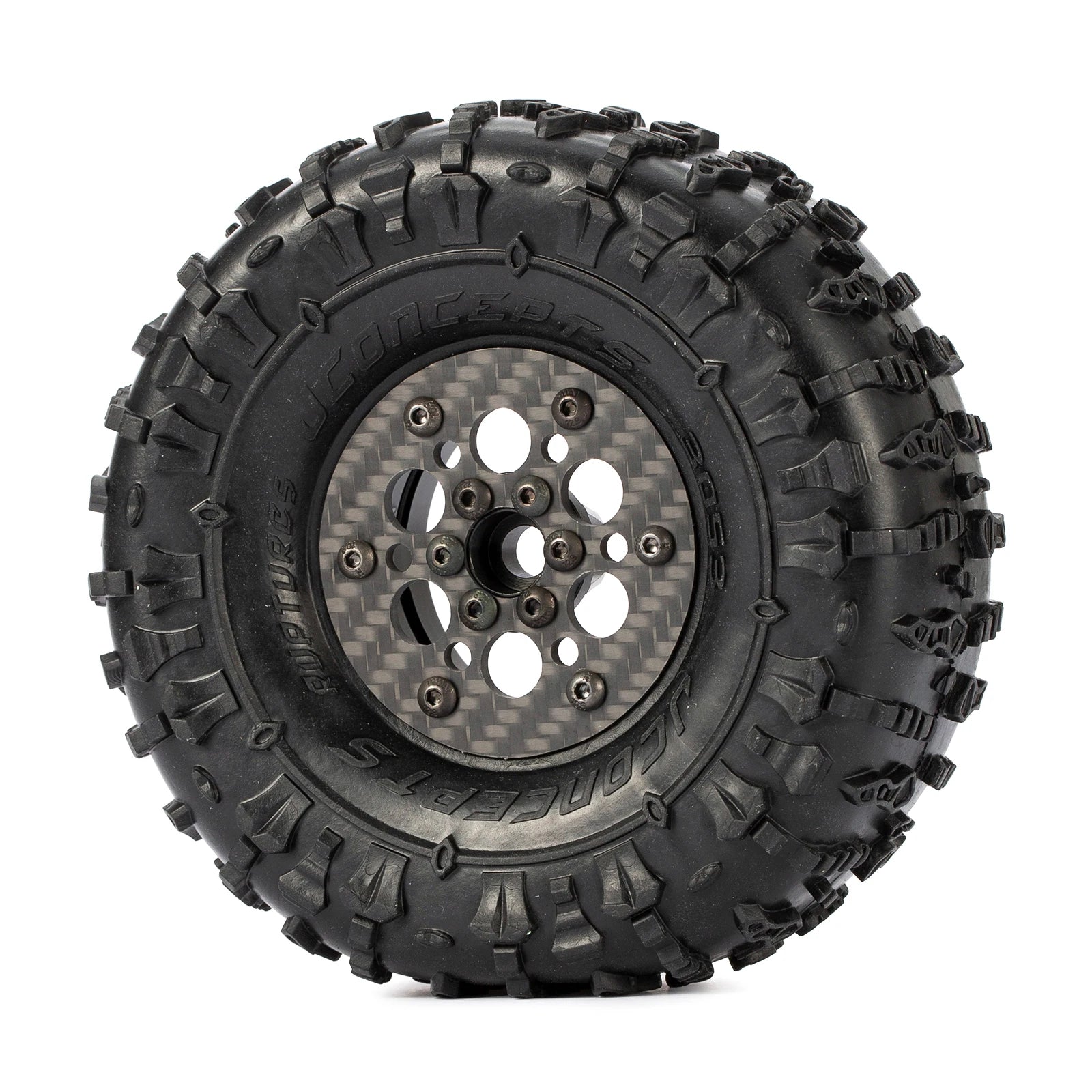 1.9 Inch Carbon Fiber Portal Beadlock Wheels Rims for 1/10 RC Crawler lightweight design GSPEED LCG Chassis Capra SCX10 Pro TRX4