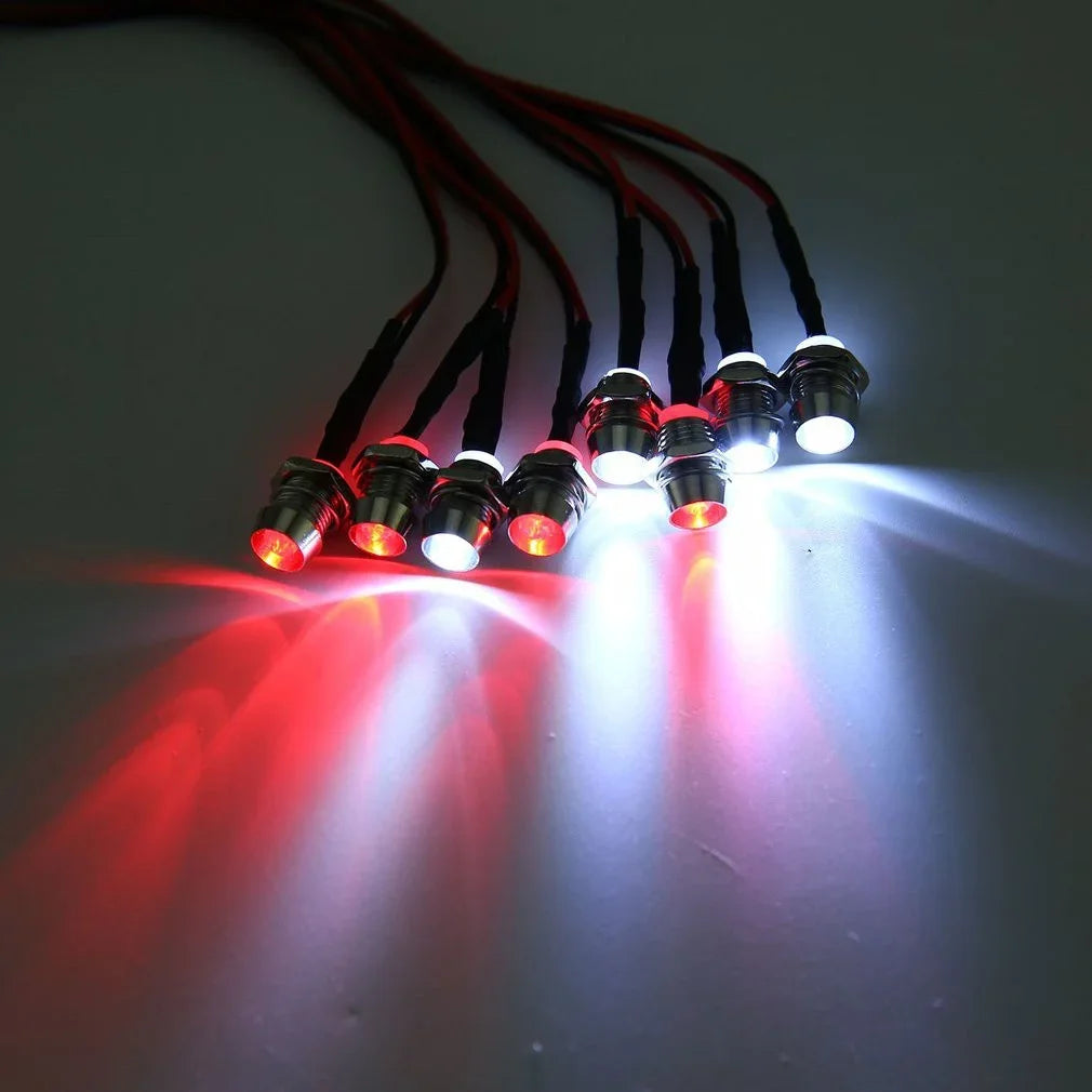 RC LED Light Kit headlamps for 1/10 1/8 1/12 RC Car Truck Crawler Drift Car Headlight Taillight TRAXXAS HSP HPI MN99 MN90