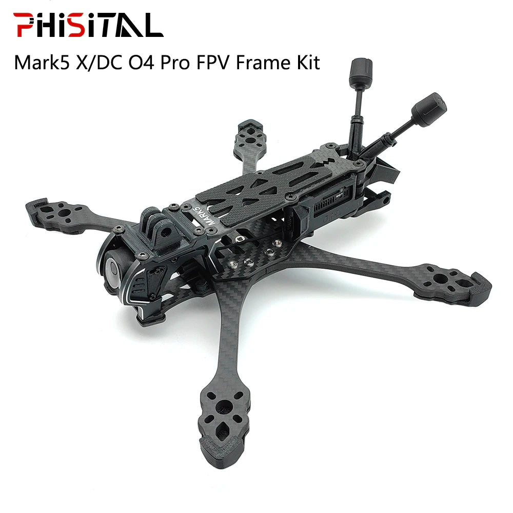 PhiSital Mark5 O4 Pro FPV Frame Kit  X/DC Vesion 5inch Carbon Fiber Quadcopter Racing Drone for RC freestyle DIY parts