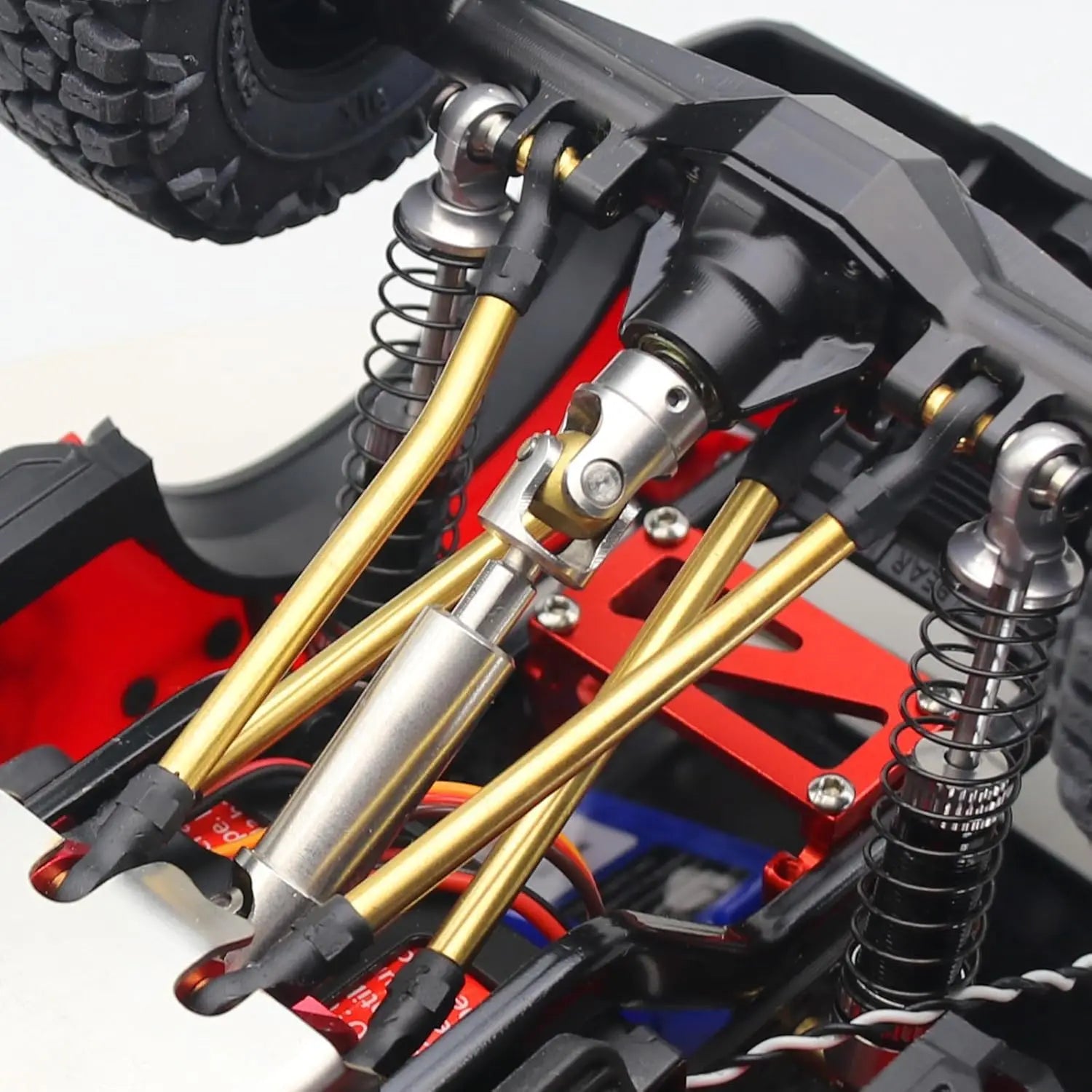8PCS Brass Link Set High Clearance Chassis Links for TRX4M Upgrade Parts 1/18 RC Crawler Car Accessories