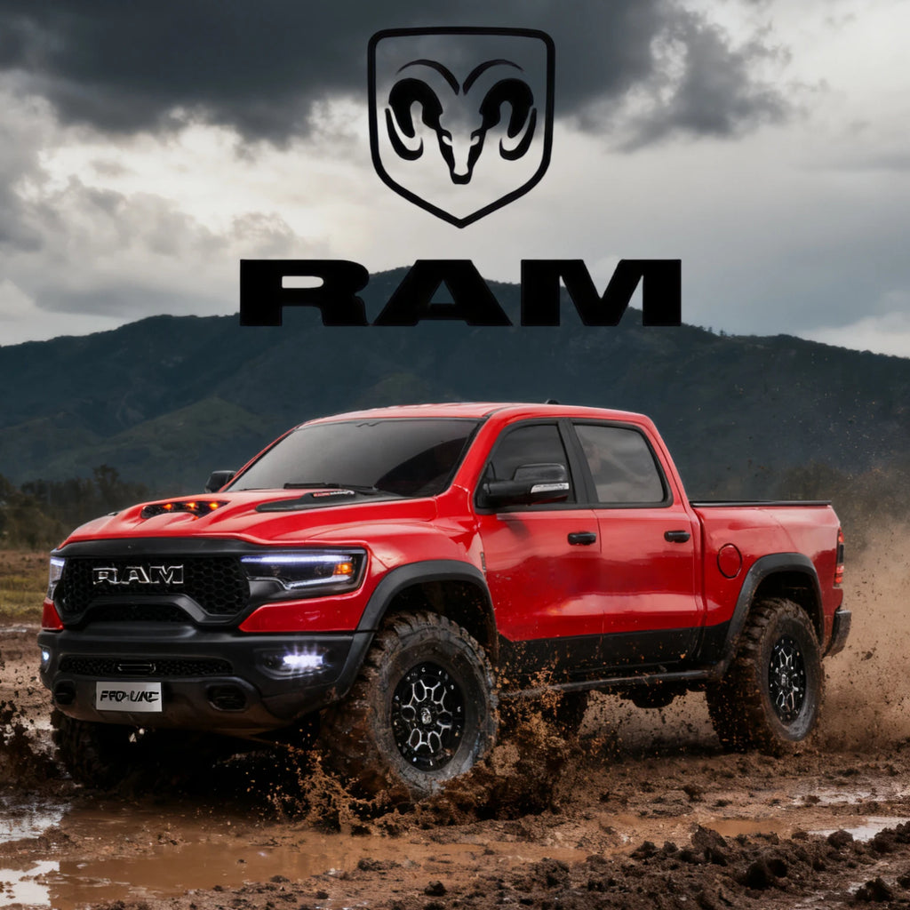 KM Rraction Tyrannosaurus RAM 1500 Simulation 1/8 Remote Control Electric Four-Wheel Drive Climbing Car Pickup Off-Road Vehicle