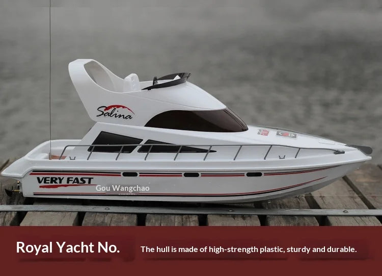 Remote Control Boat High-Speed Speedboat Model Boat Simulation Yacht Rowing Boat Model Remote Control Speedboat Toy Boat Airship