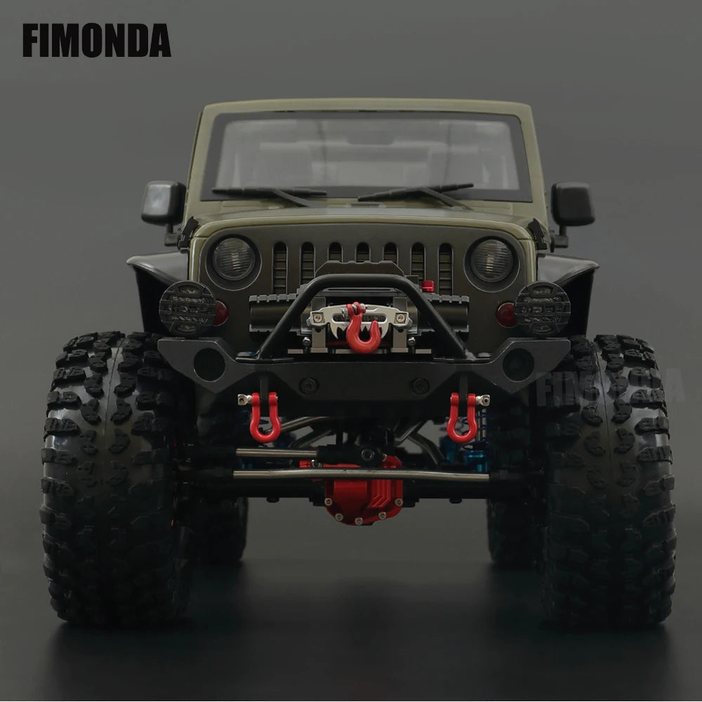 1:10 Scale Wrangler Convertible Hard Body Kit 313mm Wheelbase for 1/10 RC Crawler Axial SCX10 Rubicon TRX4 Redcat GEN8