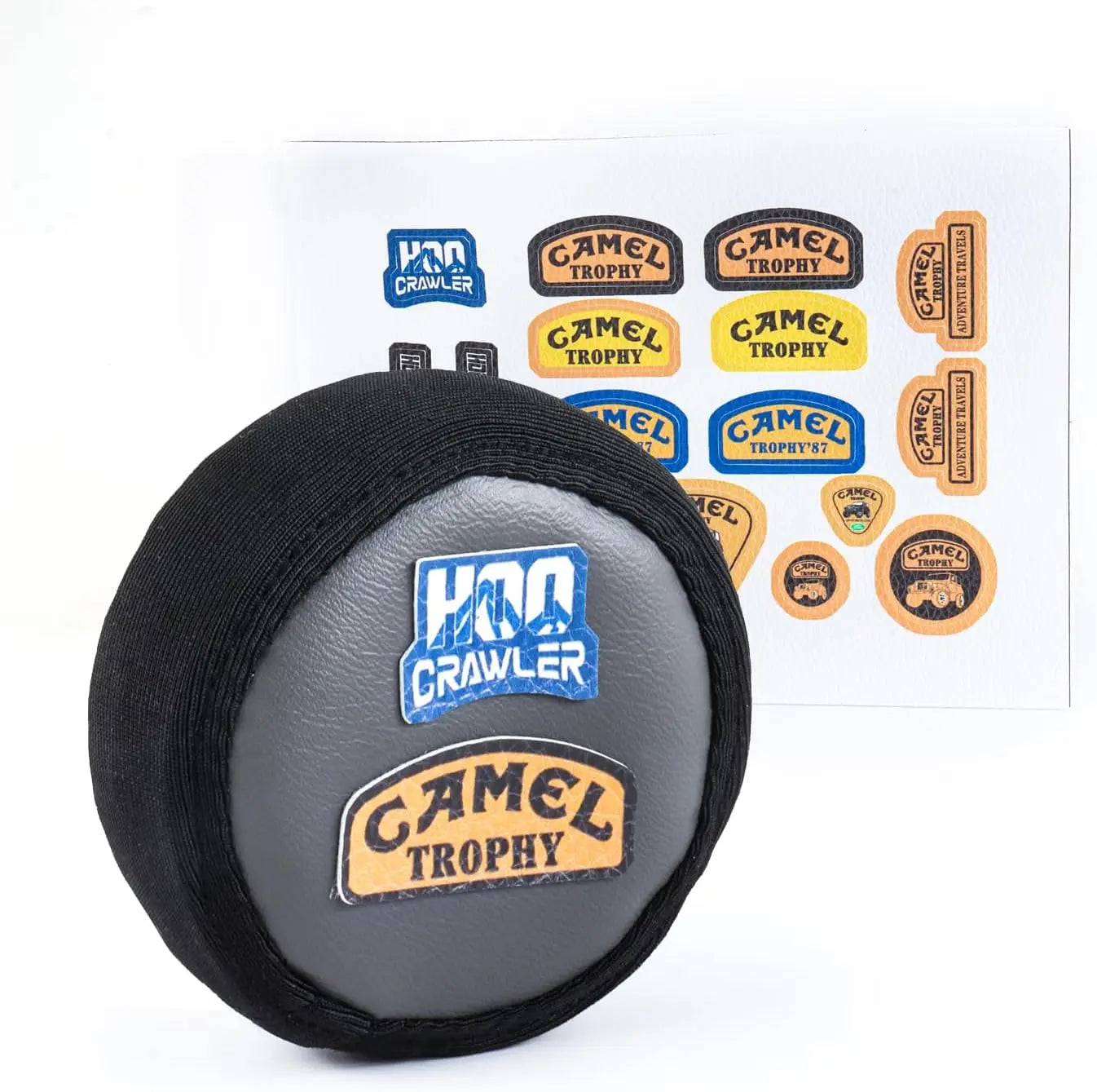1/18 1/24 RC Mini Scale Spare Tires Cover 1.0"-1.3" Simulation DIY Leather Spare Tires Cover for SCX24 FCX24 TRX4M UTB18 RedCat