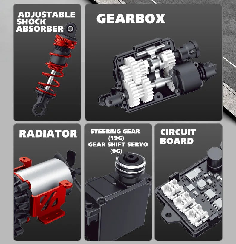 1:10 full scale pickup truck 4X4 professional remote control vehicle Defender simulated off-road climbing vehicle RC CAR