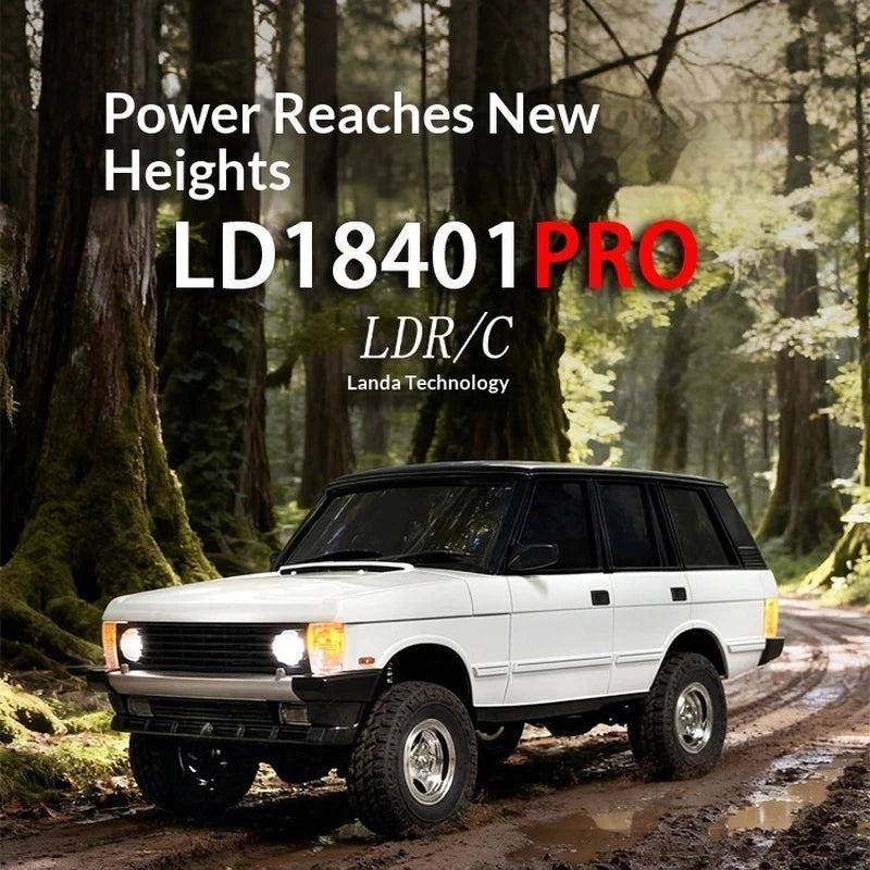 Upgraded RC Car 1/18 Scale LD18401PRO Brushless Motor Metal Transmission 4WD High-Speed Off-Road Vehicle with Remote Control