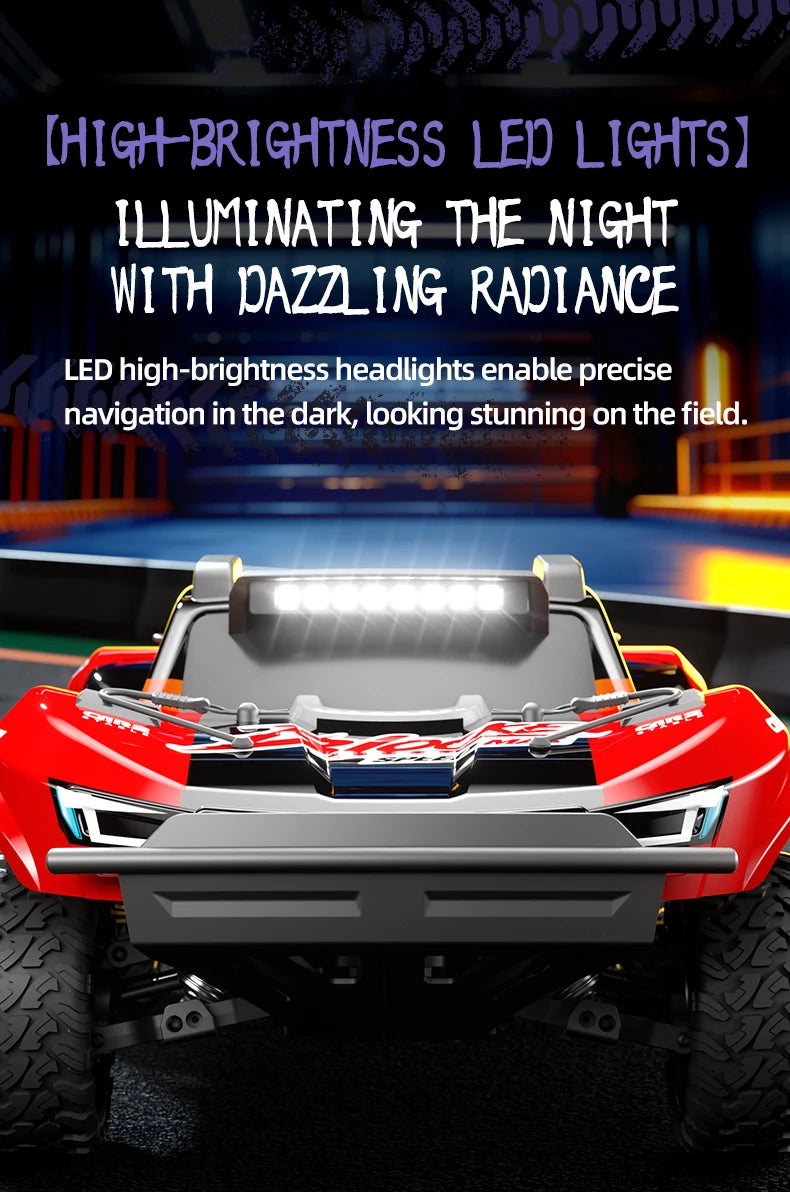 C8826 1:10  High-Speed Brushless 4WD Off-Road RC Car with Hydraulic Suspension Premium Remote Control Vehicle for Kids Adults