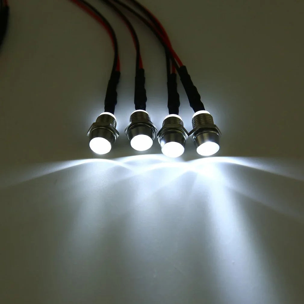 RC LED Light Kit headlamps for 1/10 1/8 1/12 RC Car Truck Crawler Drift Car Headlight Taillight TRAXXAS HSP HPI MN99 MN90