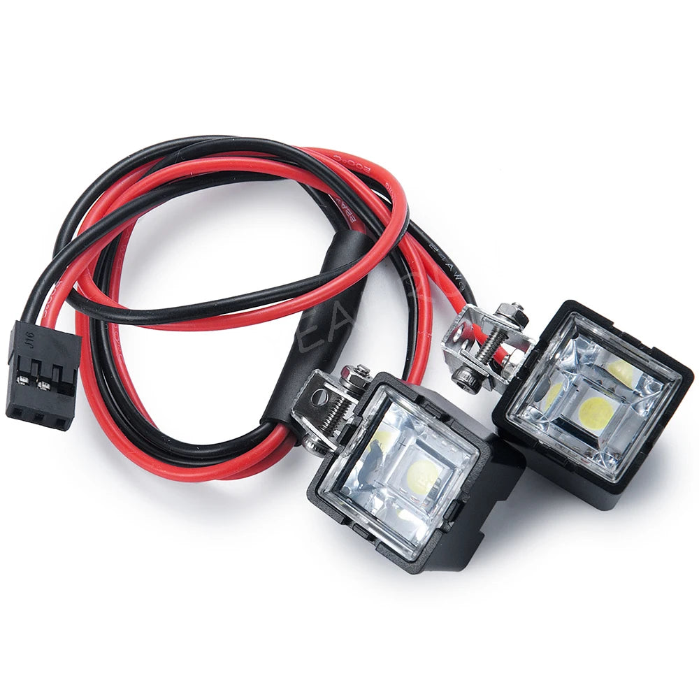 YEAHRUN LED Lights Headlights Spotlight for TRX-4 TRX6 Axial SCX10 Wraith 1/10 RC Crawler Car Upgrade Decoration Parts