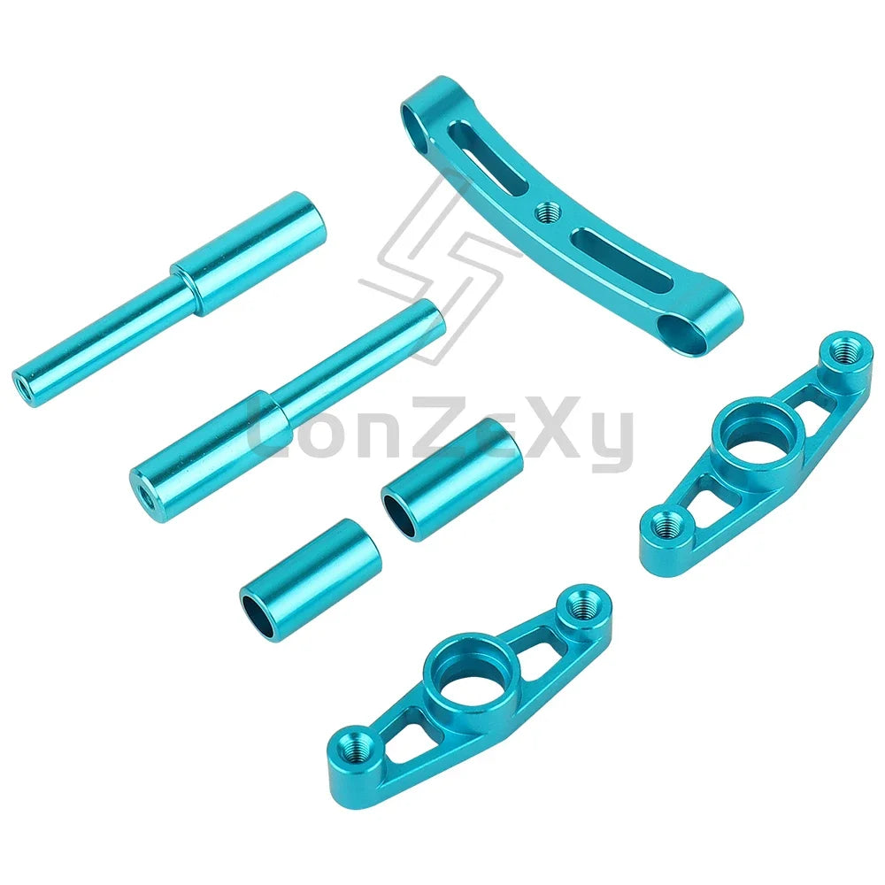 Metal Suspension Arms Steering Knuckle Gearbox Housing Motor Mount CVD Shaft for Tamiya TT01 TT-01 1/10 RC Car Upgrade Parts