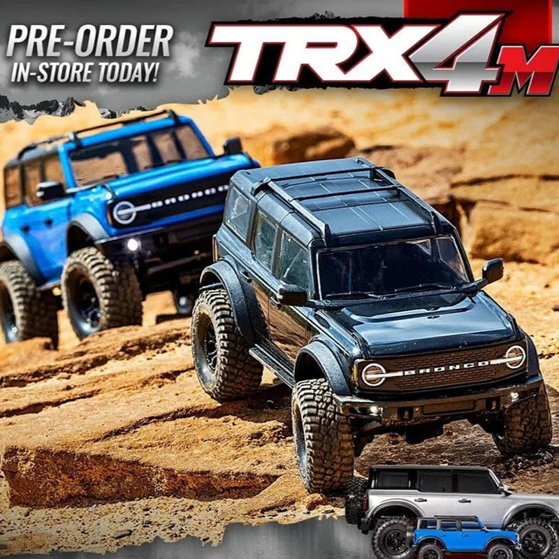Traxxas TRX4M 1/18 Scale RC Crawler Electric Remote Control Land Rover Defender Bronco Off Road Vehicle Model 97054-1