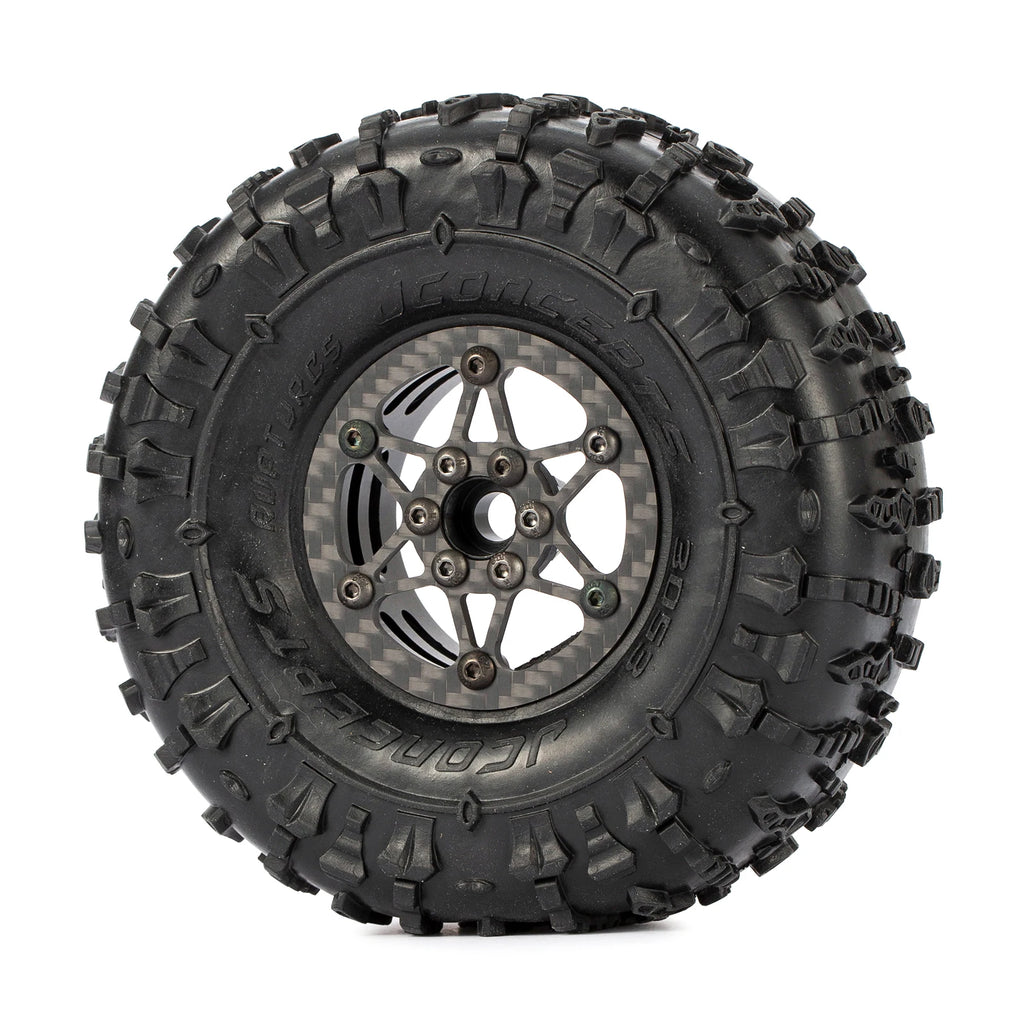 1.9 Inch Carbon Fiber Portal Beadlock Wheels Rims for 1/10 RC Crawler lightweight design GSPEED LCG Chassis Capra SCX10 Pro TRX4