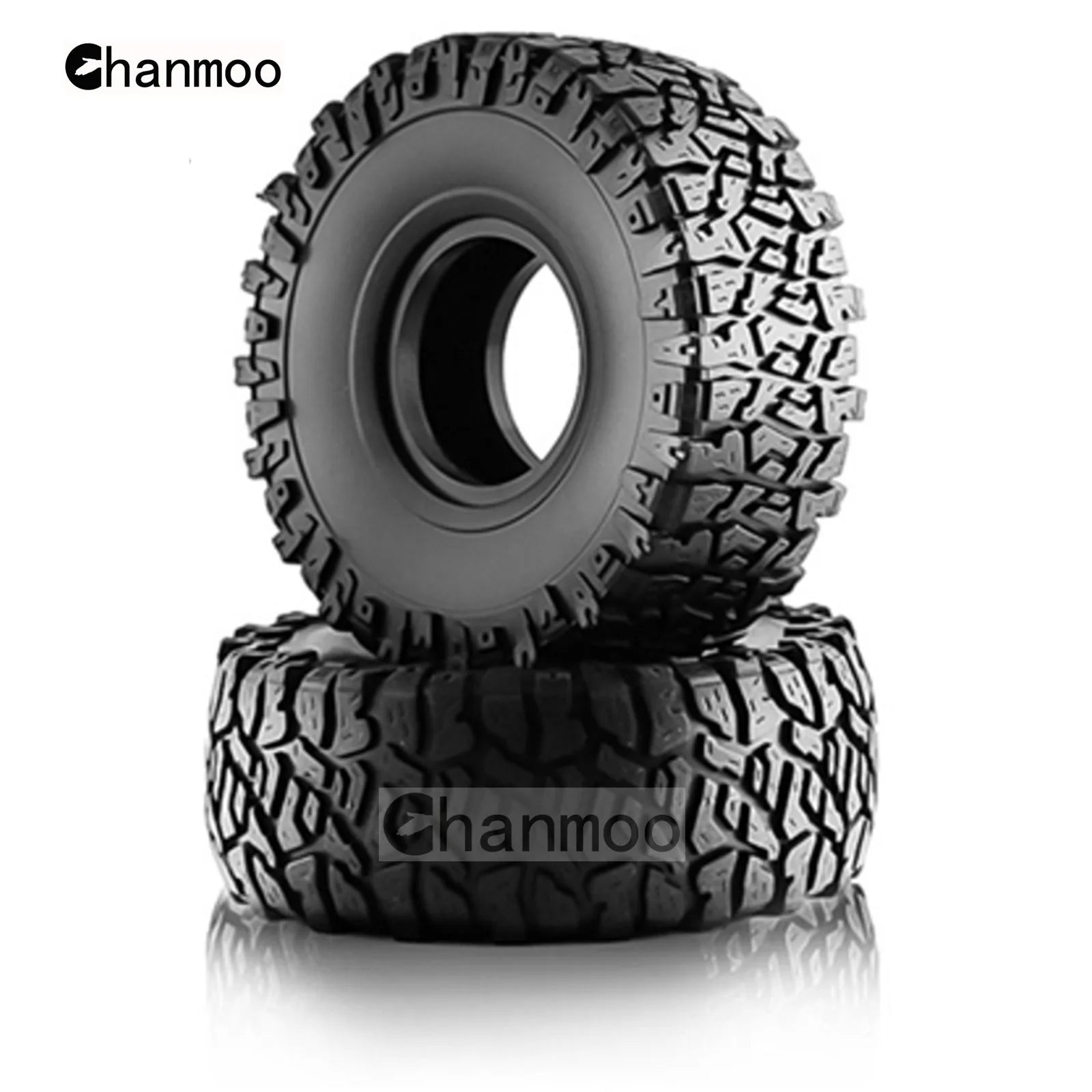 1.9in Crawler Tires Rock Wheels Mud Tyre for 1/10 Scale RC Car Axial Traxxas SCX10 II III TRX4 RC4WD D90 YK4102 Gen8 Redcat