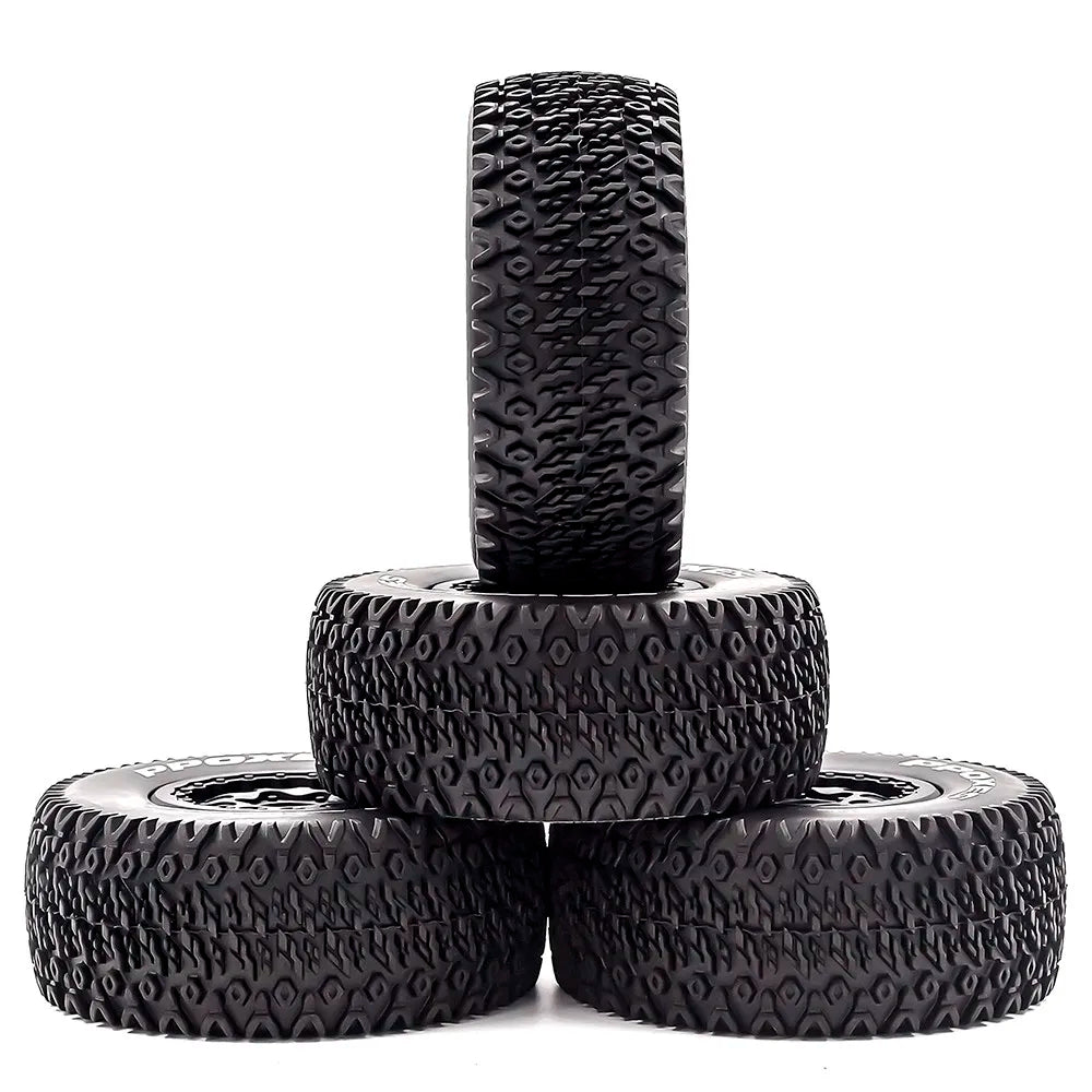 4pcs 112mm 1/10 Short Course Truck Tires Tyre Wheel With 12mm Hex For Slash Arrma Senton HuanQi 727 Vkar 10sc Hpi Rc Car