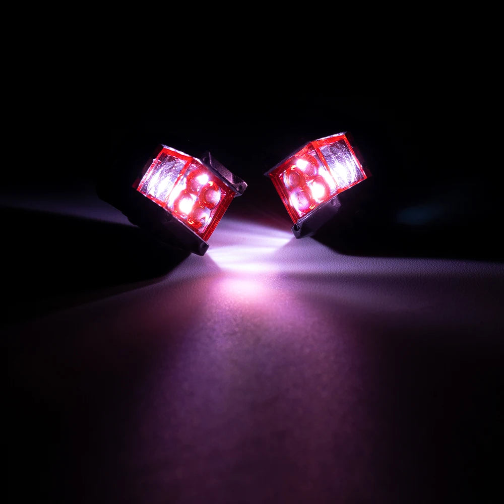 YEAHRUN LED Lights Headlights Spotlight for TRX-4 TRX6 Axial SCX10 Wraith 1/10 RC Crawler Car Upgrade Decoration Parts