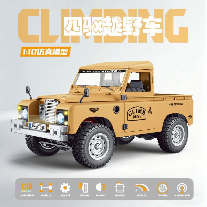 1:10 full scale pickup truck 4X4 professional remote control vehicle Defender simulated off-road climbing vehicle RC CAR
