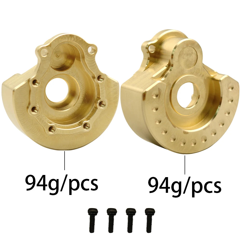 1/10 RC Crawler TRX-4 Brass Heavy Duty Counter Weight Set Portal Drive Axle Housing Bumper Mount TRX4 TRX6 Upgrade Parts