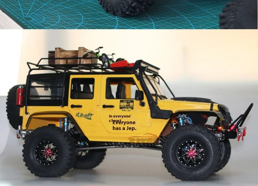 New Scx10 Simulation Climbing Car Wrangler Adult Remote Control Four-Wheel Drive Off-Road Rc Model Car Metal Frame