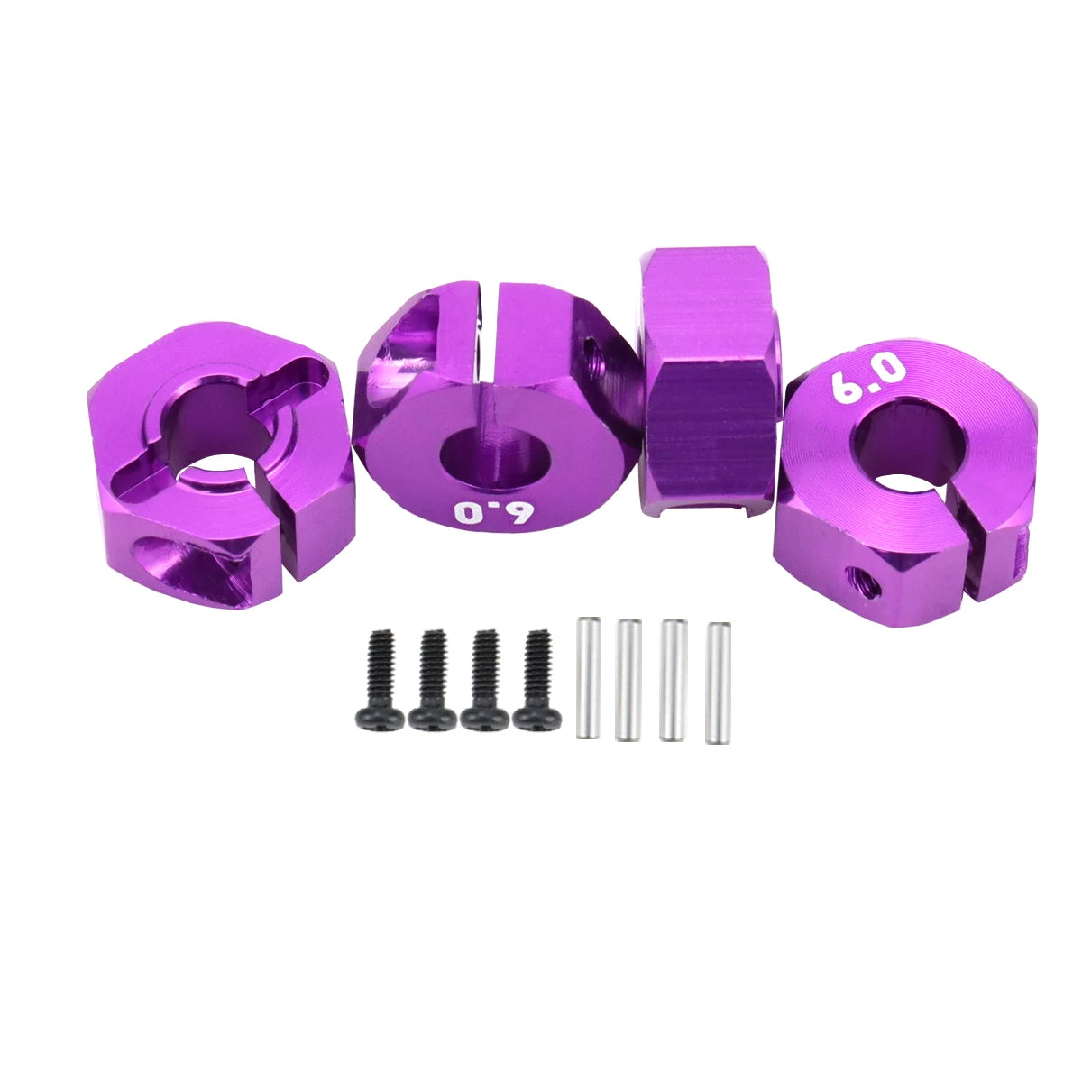 Aluminum 5/6/7/8/9/10/11/12mm Adapter Hex 12mm Drive Hub with Pin Screws for RC Auto Track Truck HSP HPI Tamiya Traxxas Slash