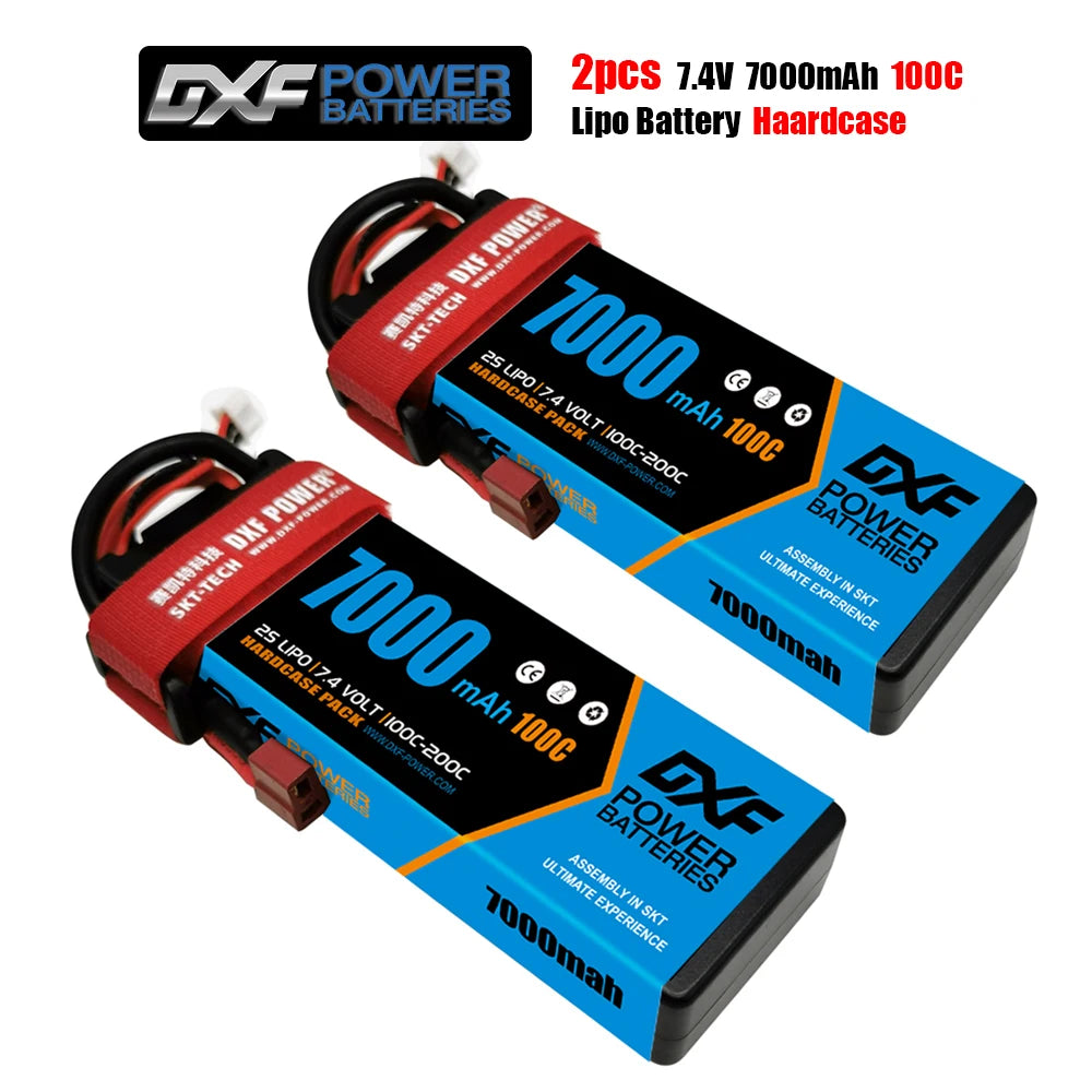 2PCS VARCS 7.4V 7.6V 11.4V 11.1V 15.2V 14.8V 22.2V 2S 3S 4S 6S 5200Mah 6300Mah 6500mAh 6200mAh 6750mAh 8000mAh 7000mAh 10000mah