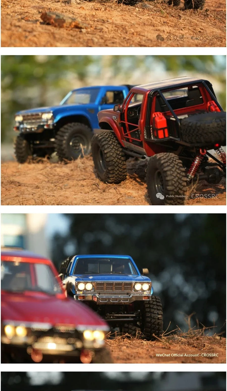 CROSSR Sg4 Half-Scale Sp4 Truck 1/10 Remote-Controlled Electric Four-Wheel-Drive Competitive Climbing Off-Road Vehicle Model