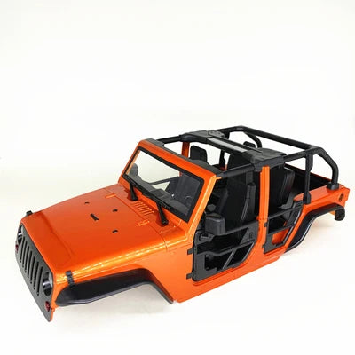 Tube Doors Hard Body Car Shell 12.3" 313mm Wheelbase for 1/10 RC Crawler TRX4 Redcat GEN8 Axial SCX10 90046 Jeep Wrangler