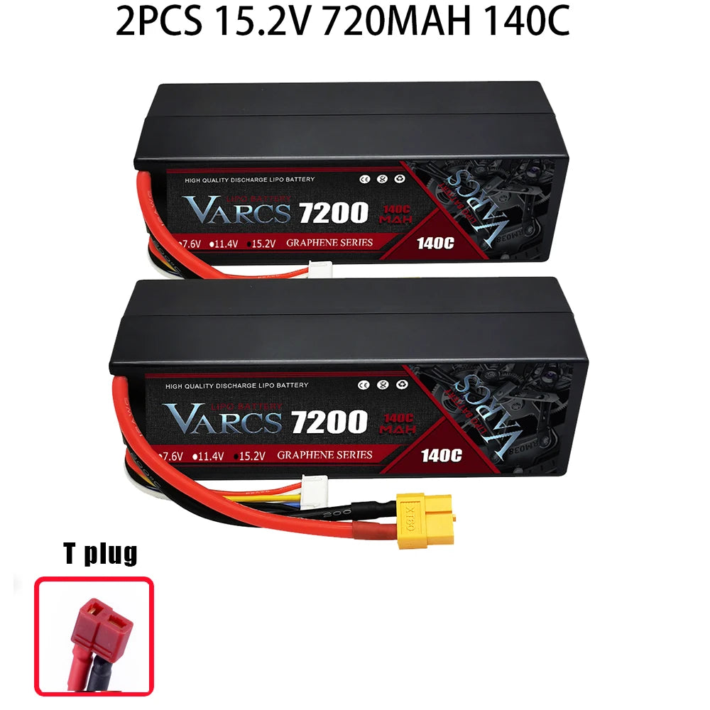 VARCS Lipo 3S 4S Lipo 14.8V 15.2V 11.1V 11.4V Battery 6500mah 7000mah  8400mah 9200mah 10000mah 6200ma 5200mah XT90 EC5 RC Car