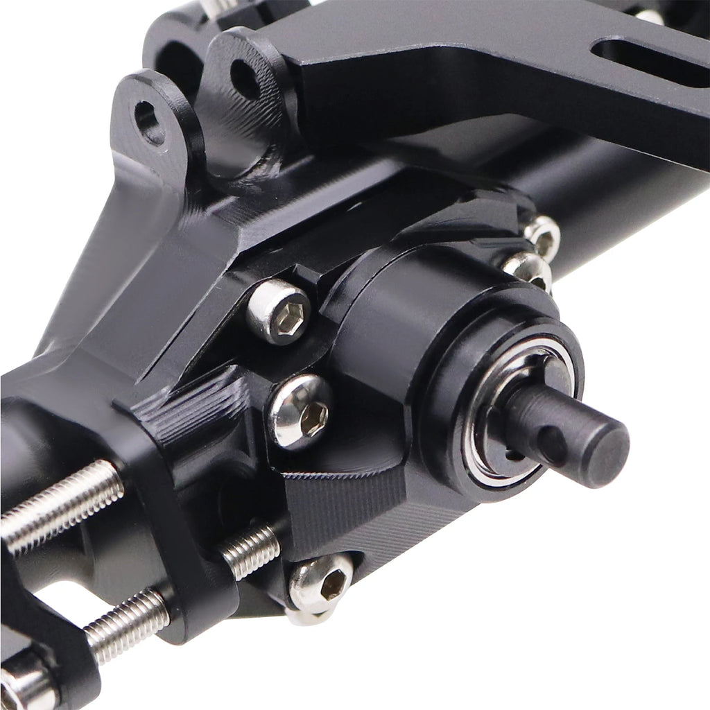 CNC Aluminum H10 Front Rear Straight Axle Set Complete Axles For 1/10 RC Crawler Car Vanquish H10 Optic Upgrade Parts