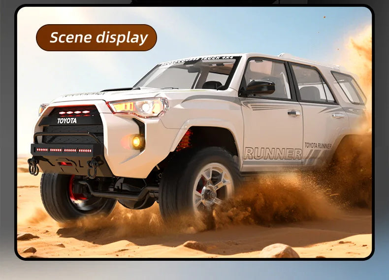 JJRC HG4 1/18 2.4G 4WD RC Car Rock Crawler LED Light Simulated Sound Off-Road Climbing Truck RTR Full Proportional Models Toys