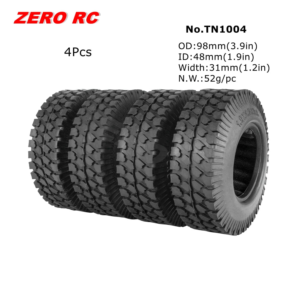 RC TRUCK 1.9" Rock Crawler Tires 90-117mm Tyre For 1/10 Off Road AXIAL SCX10 II III CAPRA TRAXXAS TRX-4 RGT MST RC4WD D90 WHEEL