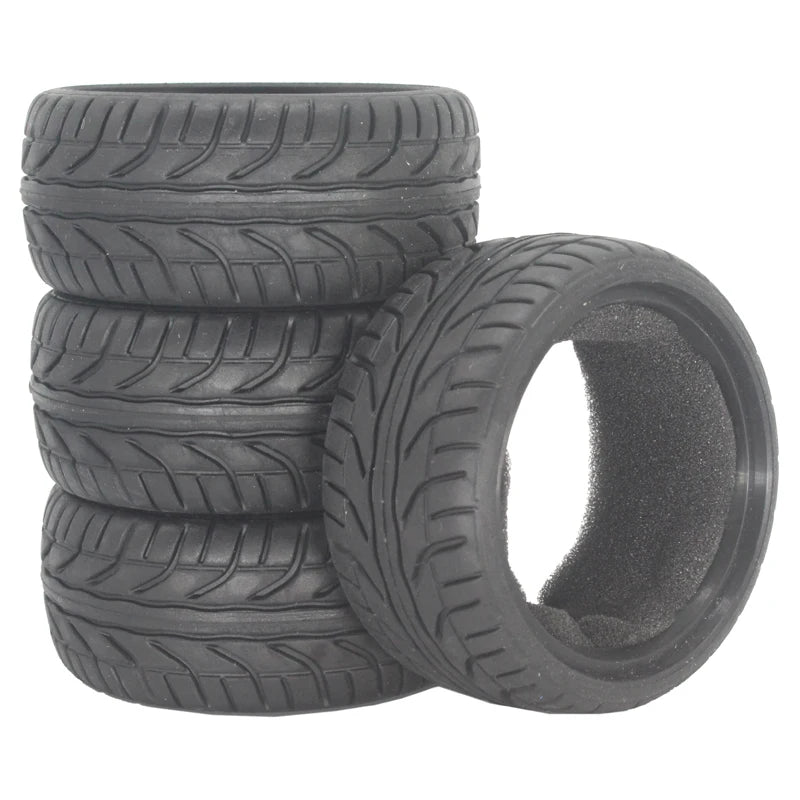 1:10 Scale RC model Car parts On Road 26mm High Grip Rubber Tires Fit HSP HPI HIMOTO REDCAT Racing for HSP 94123/94122/94103