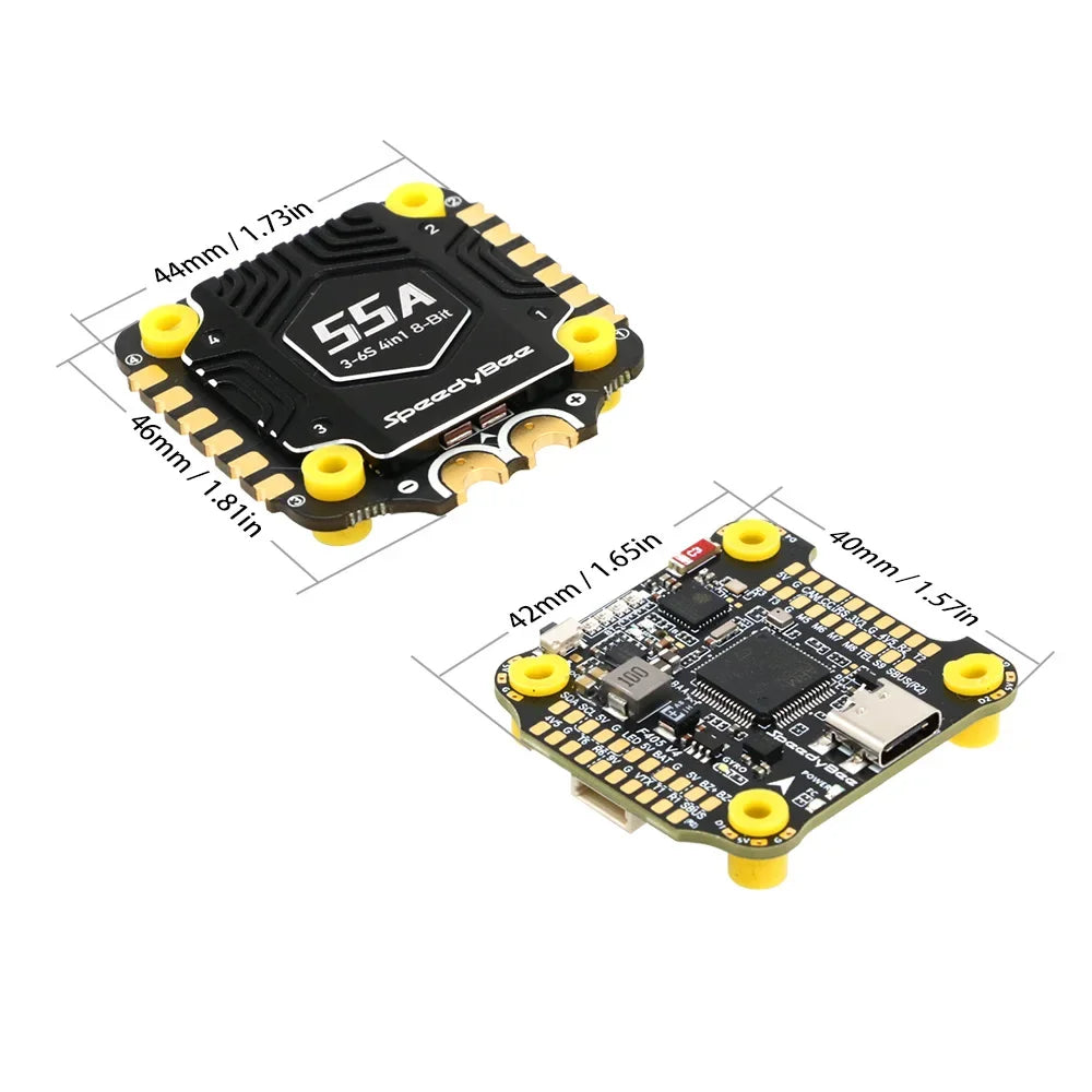 Speedybee F405 V4 Stack BLS 55A 4-in-1 ESC&FC 30x30 RC iNAV Betaflight Configure Bluetooth 3-6S FPV 5-8 inch frame Drone parts