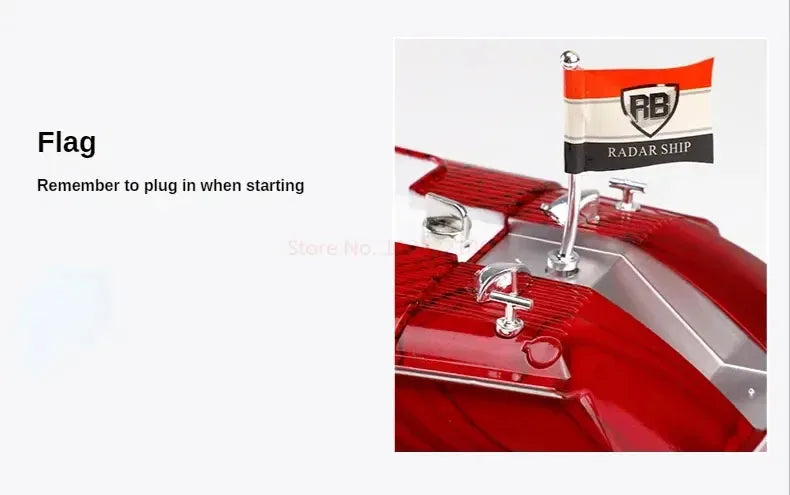 Remote Control Boat Retro Speed Boat High Horsepower Electric Yacht Cruise Model Racing Boat Boy Water Classic Toy