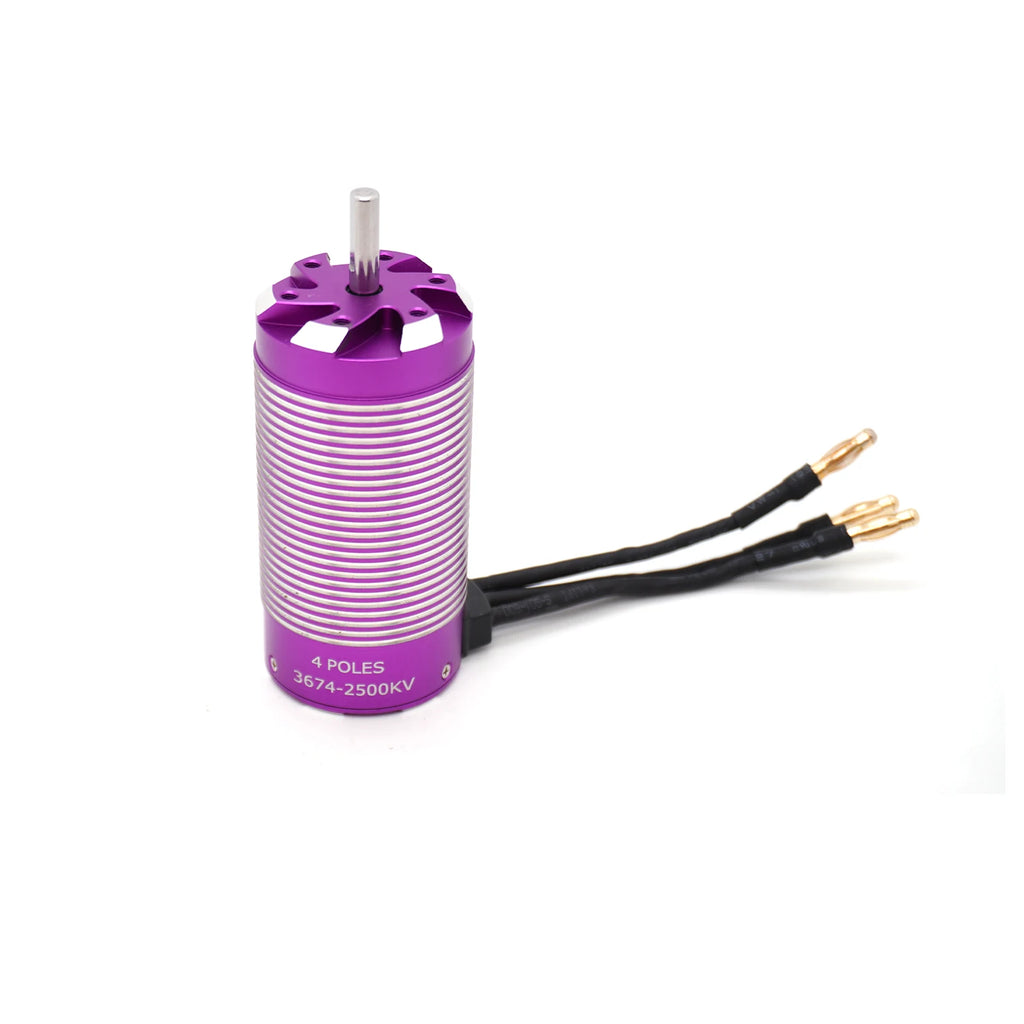 YSIDO Brushless Sensorless Motor 3674/3660/3650 4 Poles for 1:8 1:10 WLtoys HSP Tamiya Traxxas GTR RC Off-Road Racing Buggy Cars