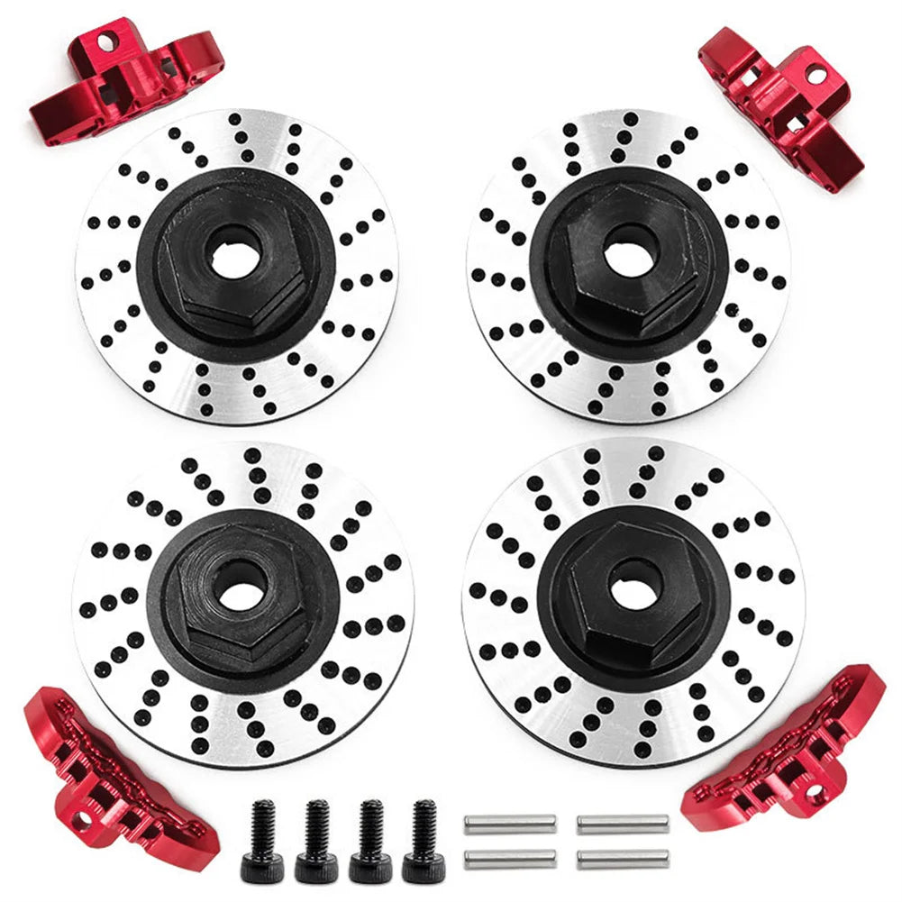 RC for Traxxas 4 Tec 2.0 Aluminum Brake Disc Red Caliper TRF10P202