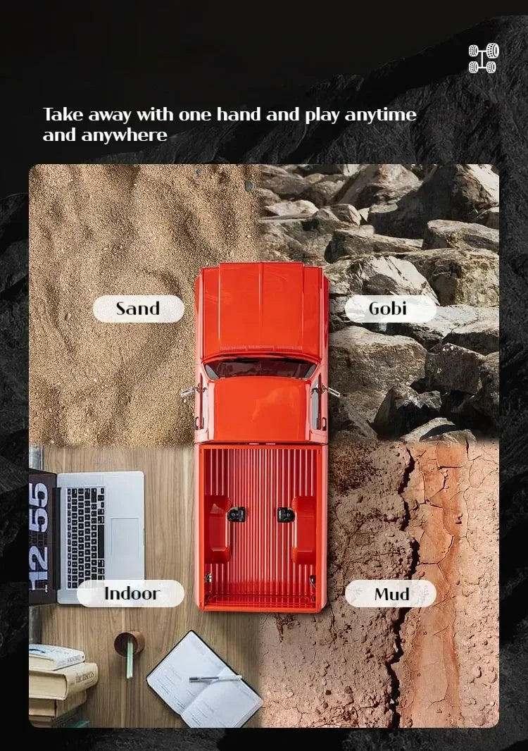 FMS FCX18 1:18 Chevrolet K10 Pickup Truck Officially Authorized Classic Retro Off-road Climbing RC Car Model RTR