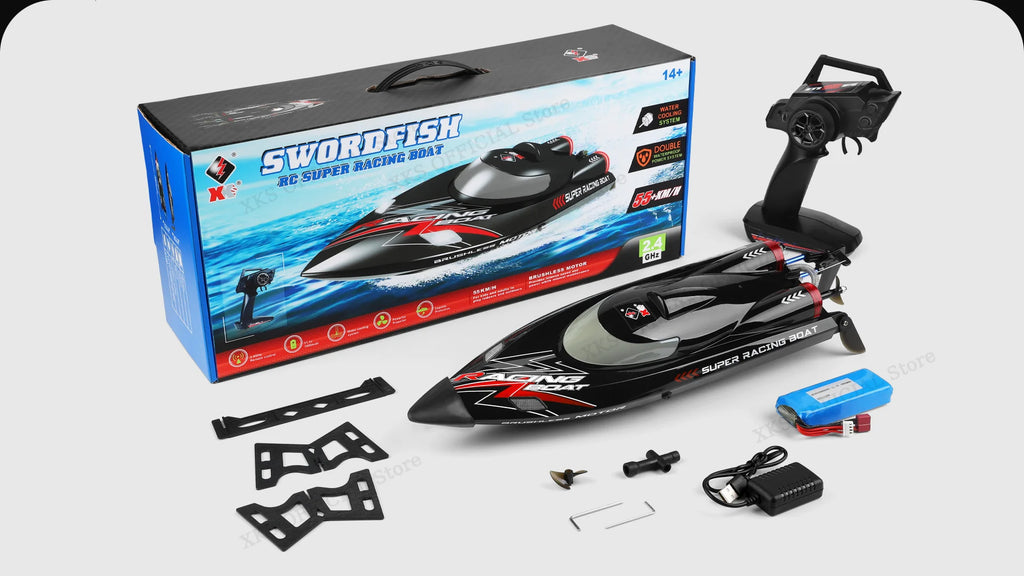 Wltoys WL916 RC Boat 60Km/H High Speed 2.4G Remote Control Brushless Motor Low Battery Alarm Electric RC Boat Toy Gift for Boy