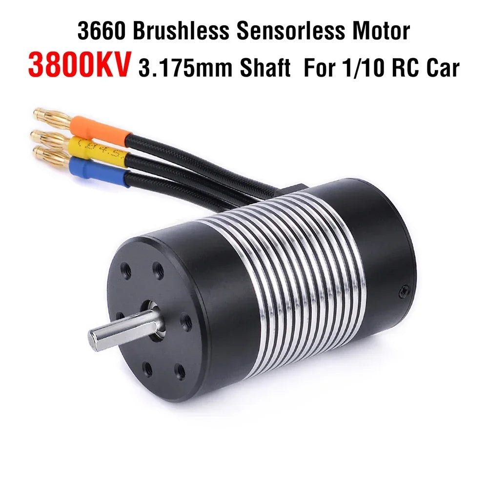 Surpass Hobby Rocket 2845 F540 3650 3660 3665 3670 3674 4068 Waterproof Brushless Motor for 1/10 1/12 RC Car Robot WLtoys 12428