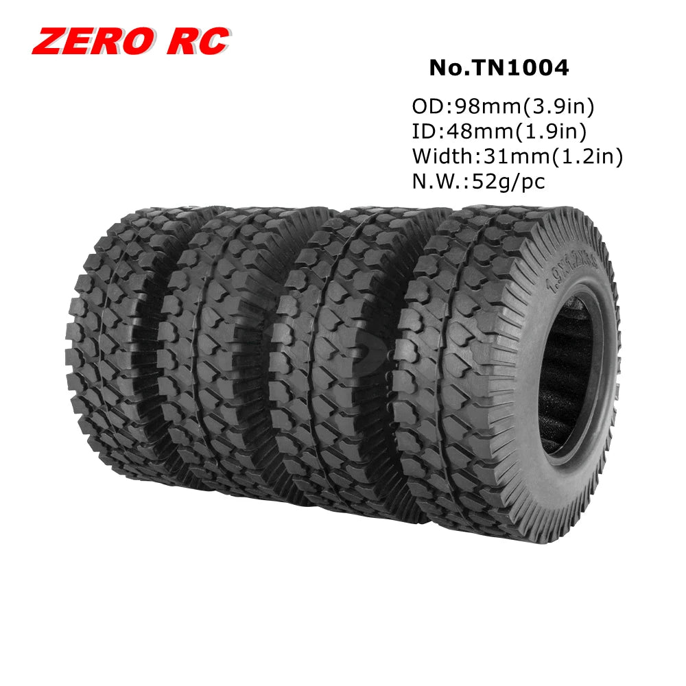 RC TRUCK 1.9" Rock Crawler Tires 90-117mm Tyre For 1/10 Off Road AXIAL SCX10 II III CAPRA TRAXXAS TRX-4 RGT MST RC4WD D90 WHEEL