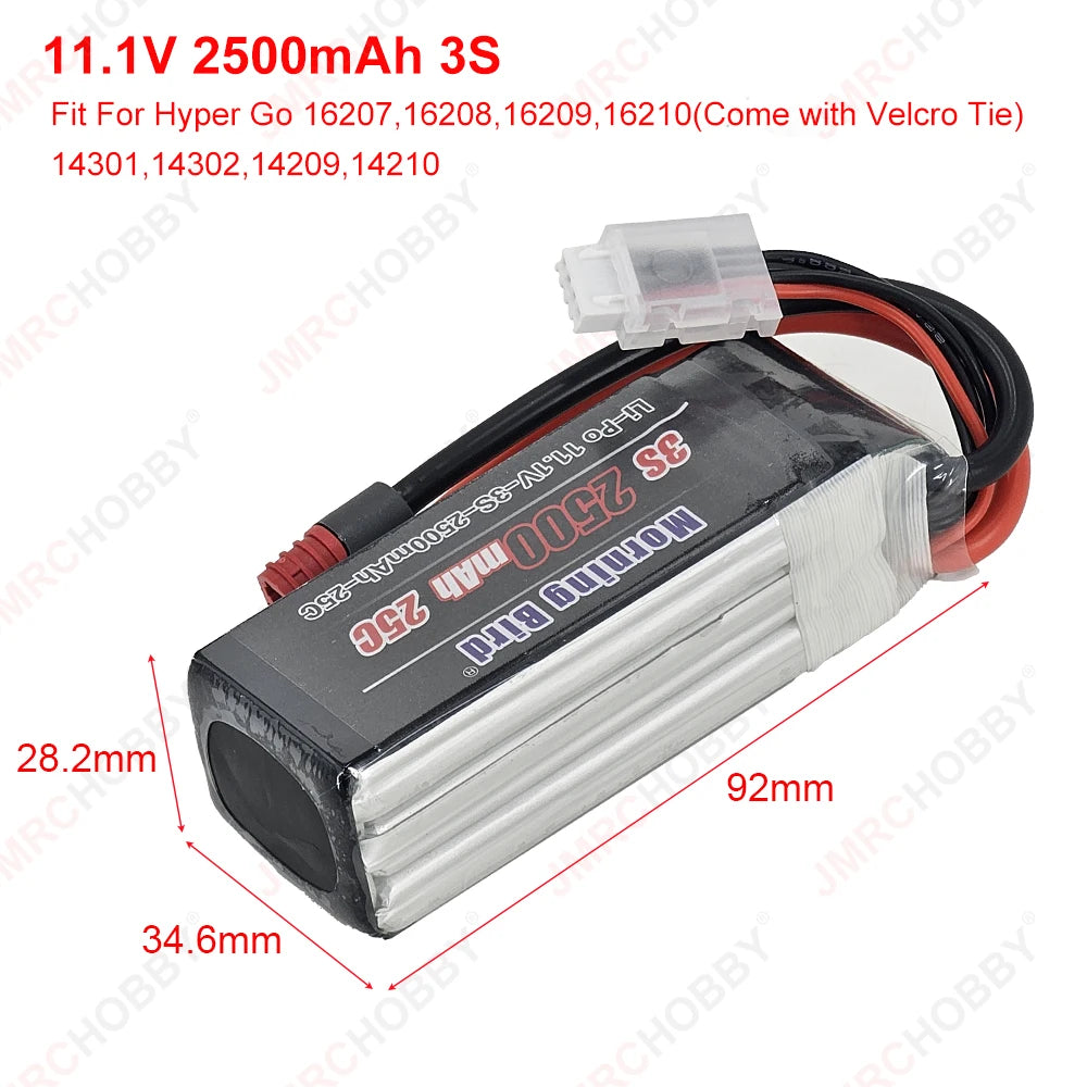 7.4V 1050mAh 2000mAh 3000mAh 11.1V 3S 2500 5200mAh Original And Upgrade Lipo Battery For MJX 16207,16208,14301,14210,10208,H8H