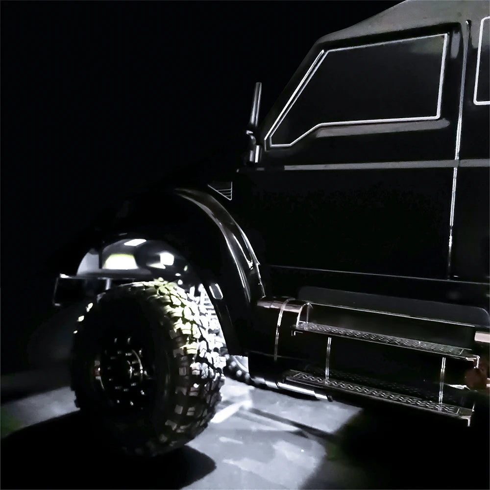 AXSPEED Wheel Eyebrow Light Wheel Arch Lamp Chassis LED Lights for 1/10 RC Crawler TRX4 TRX6 G63 TRX-6 T6 Climbing Flat Car