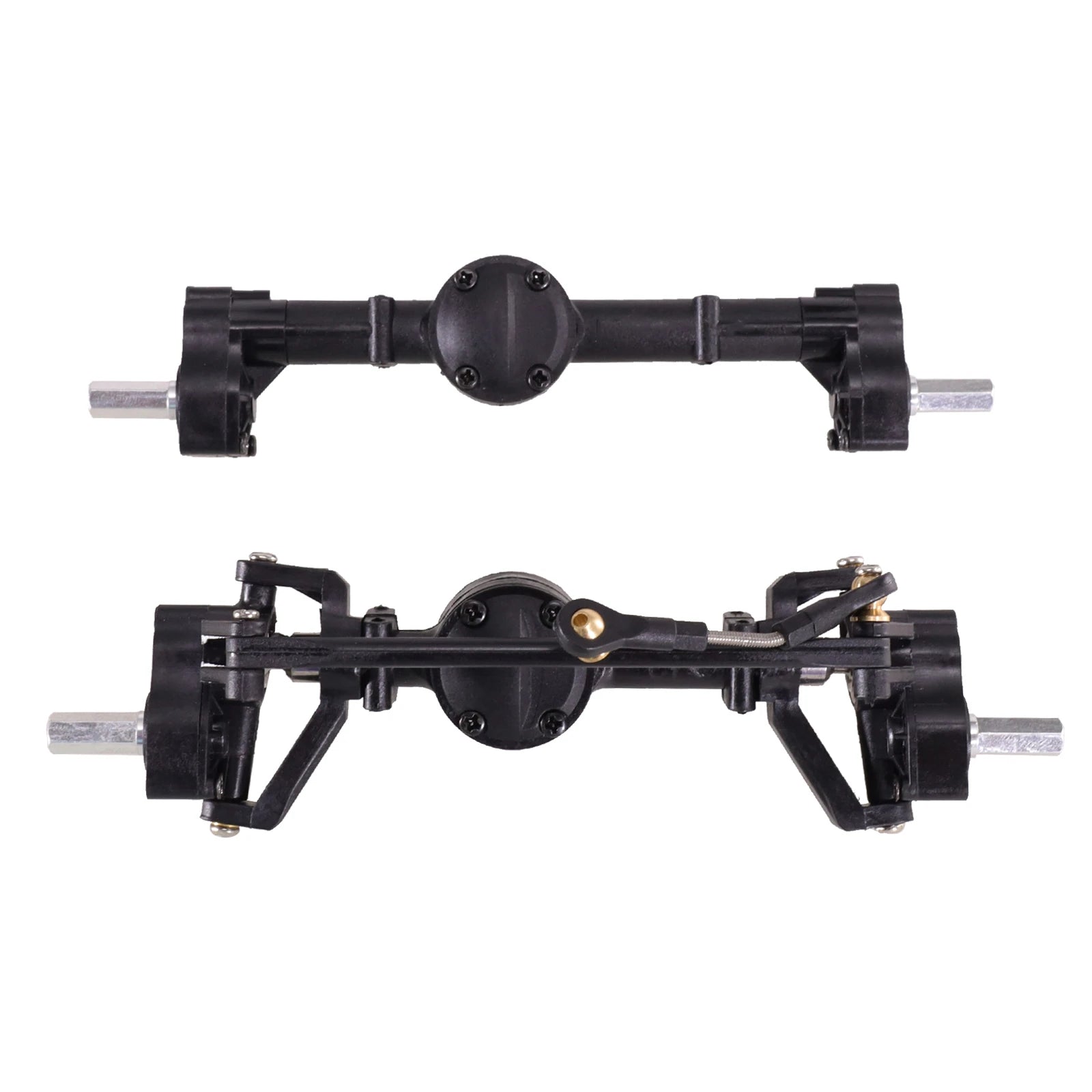 WPL C14 C24 C24-1 C34 C44 B14 B24 C64 C74 Front and Rear Portal Axle with Metal Drive Shaft 1/16 RC Car Upgrade Parts accessory