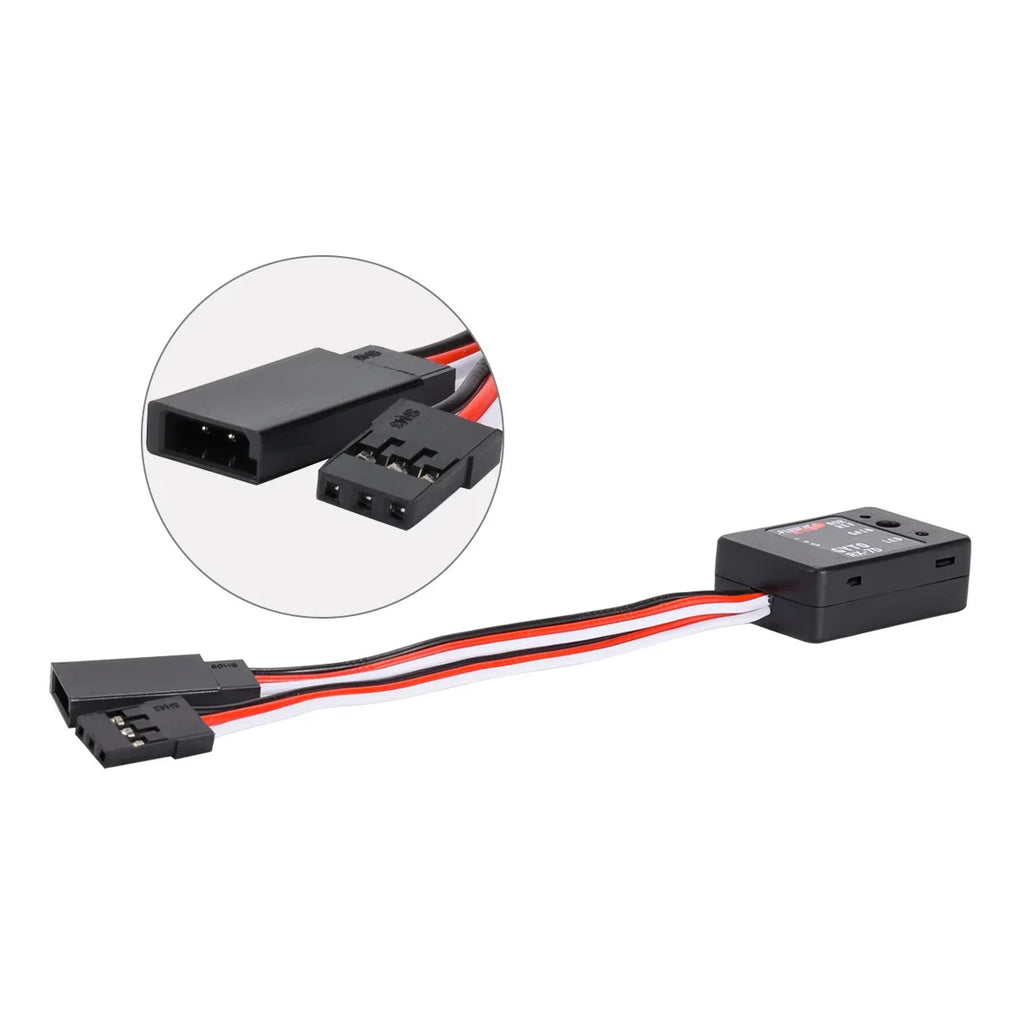 1Pcs Plastic Mini Gyro Stability Control Drift Car Gyroscope 4.8-7.4V for 1/10 1/12 RC Crawler RX-7D Boat