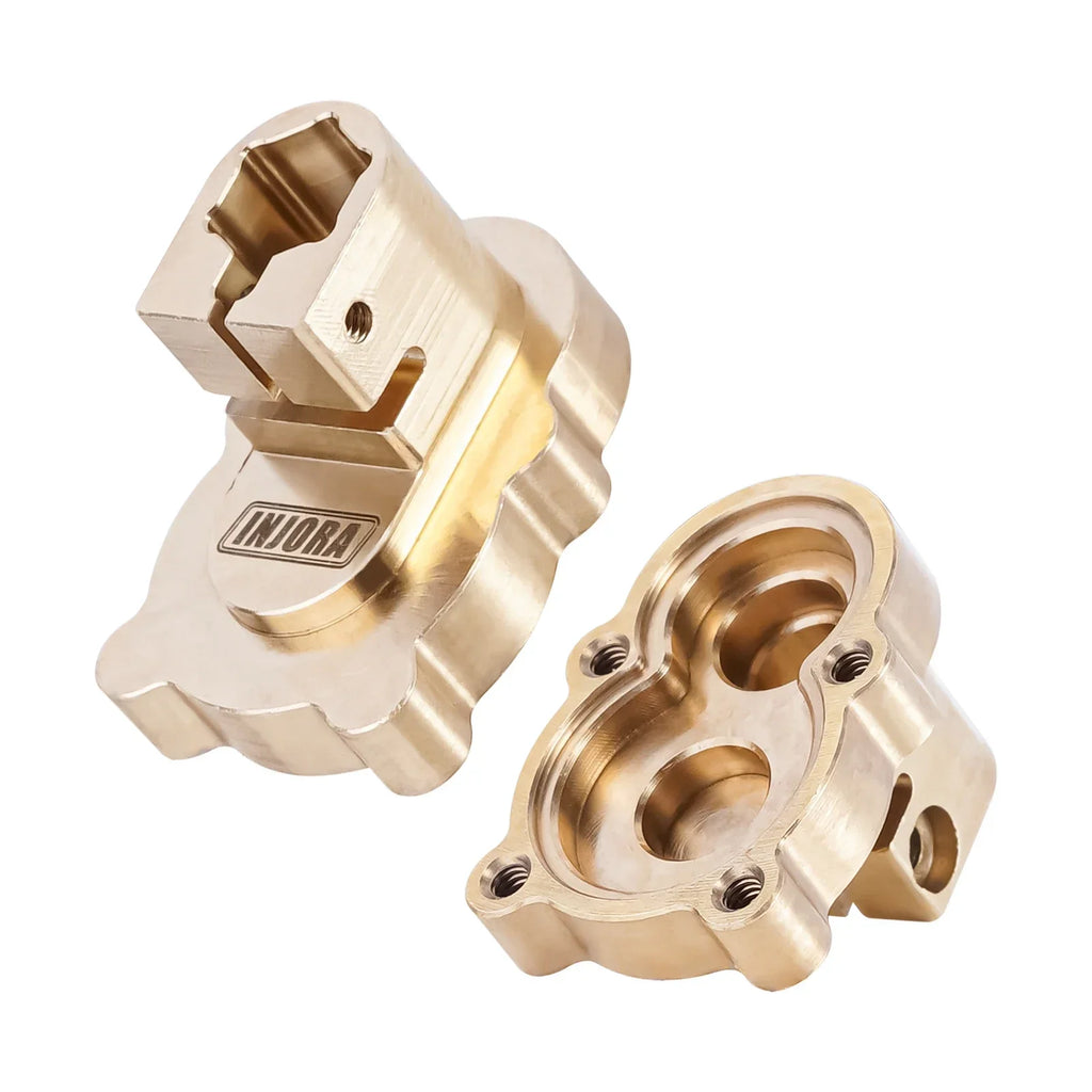 INJORA Brass Portal Drive Housing Steering Knuckles Upgrade Parts For 1/24 RC Crawler FMS FCX24 FCX18