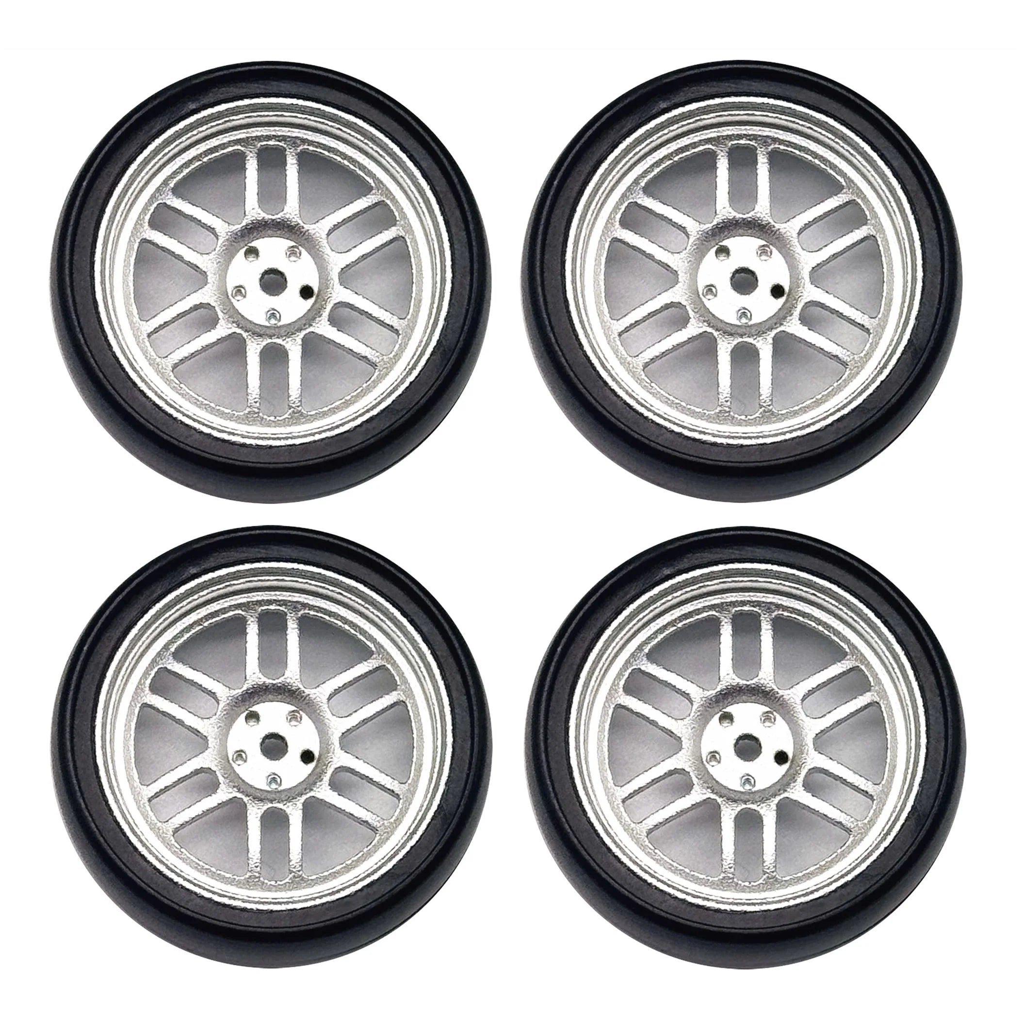 1:18 LDRC LD1801 LD1802 LD1803 LD1804 A01 A02 A86 4pcs Metal 32mm RC Hard Drift Tire Wheel Hard Tyre 1/18 RC Car Upgrade Parts