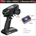 DUMBORC 2.4G 10CH Digital Radio Remote Controller DDF-350 Transmitter with Receiver  for RC Car Boat Tank LCD FHSS System