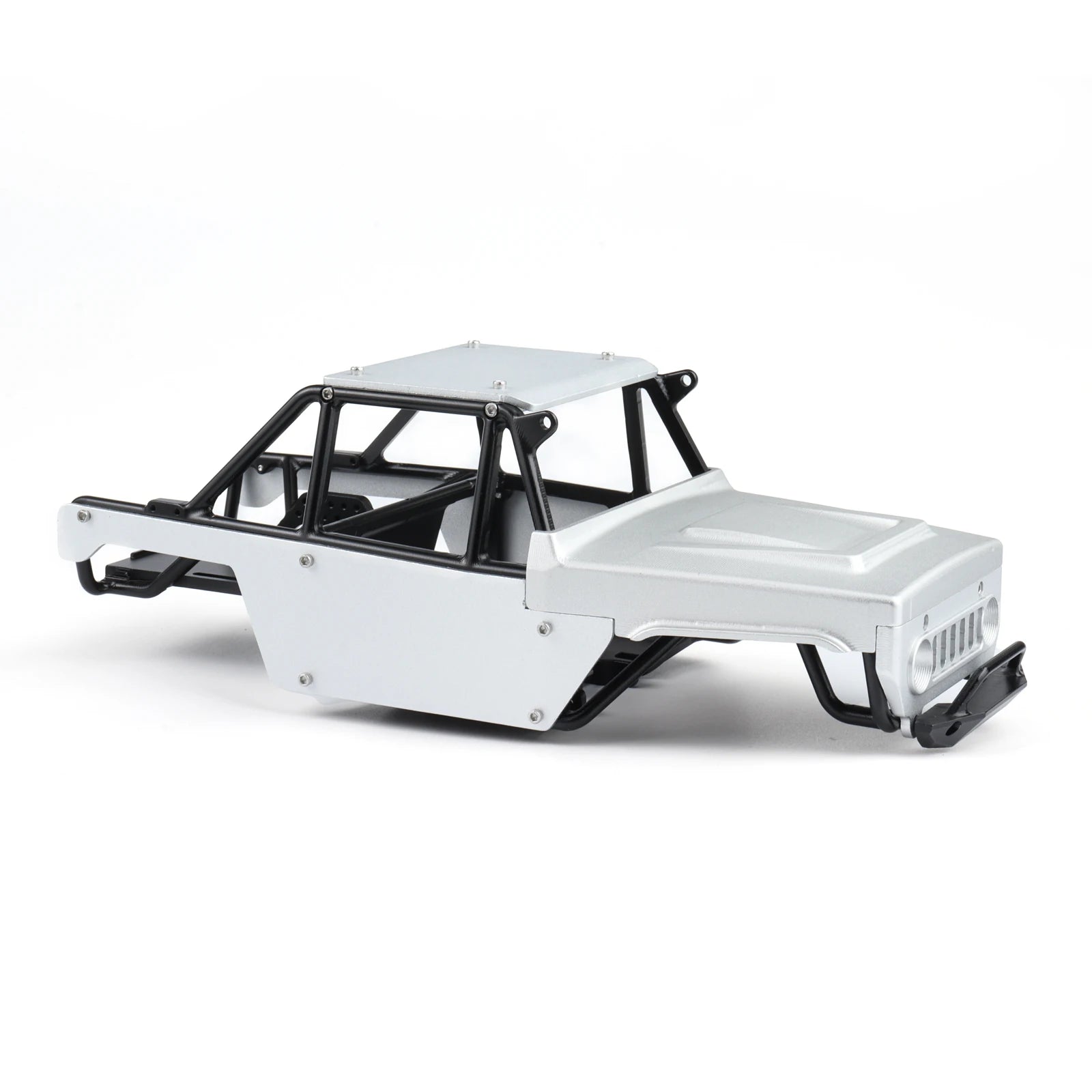 Hoocrawler CNC Aluminum Frame Body Shell Rocks Cage One Piece Tube Chassis For RC Crawler 1/24 SCX 24 Ripper Upgrades